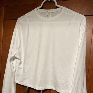 Lululemon Abrasion-Resistant Training Long Sleeve White Sz 2 $78